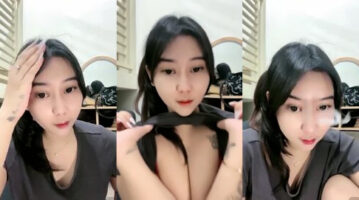Amerlita Pamer Belahan Sambil Ngudud Jepit Sini